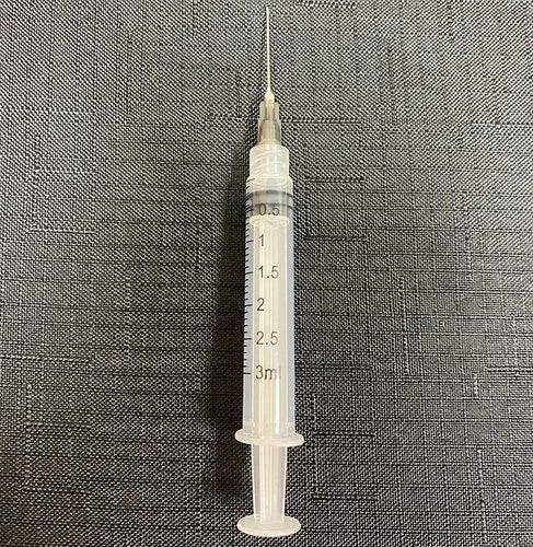 Set of 5 - 3ml Syringe with 22 Gauge Needle - Canine P4 Dot Com