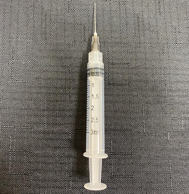 Set of 5 - 3ml Syringe with 22 Gauge Needle - Canine P4 Dot Com