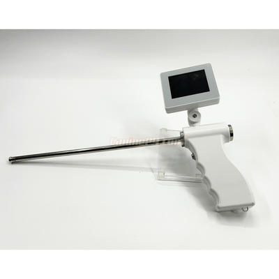 Stainless steel canine transcervical artificial insemination TCI probe kit with guide tube and syringe connector