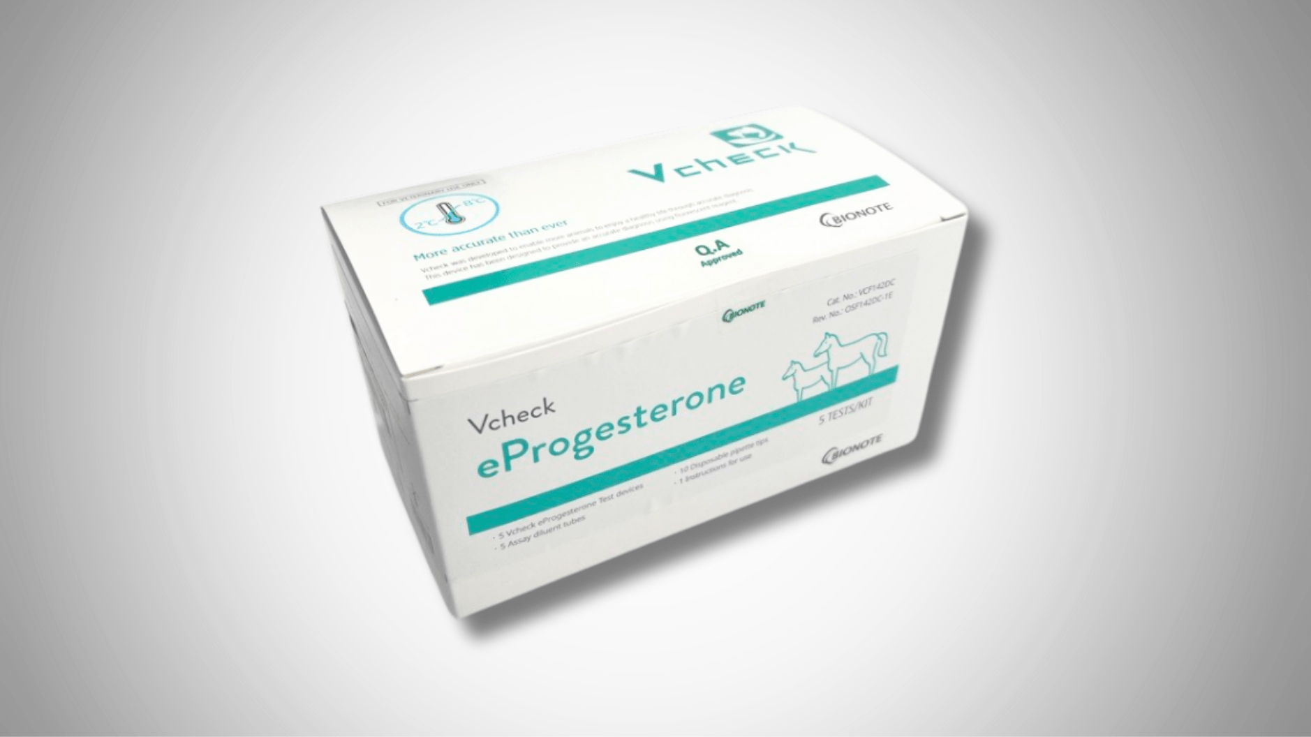 Bionote V200 Equine Progesterone Test Kit (5ct) P4 Machine Consumables Bionote 
