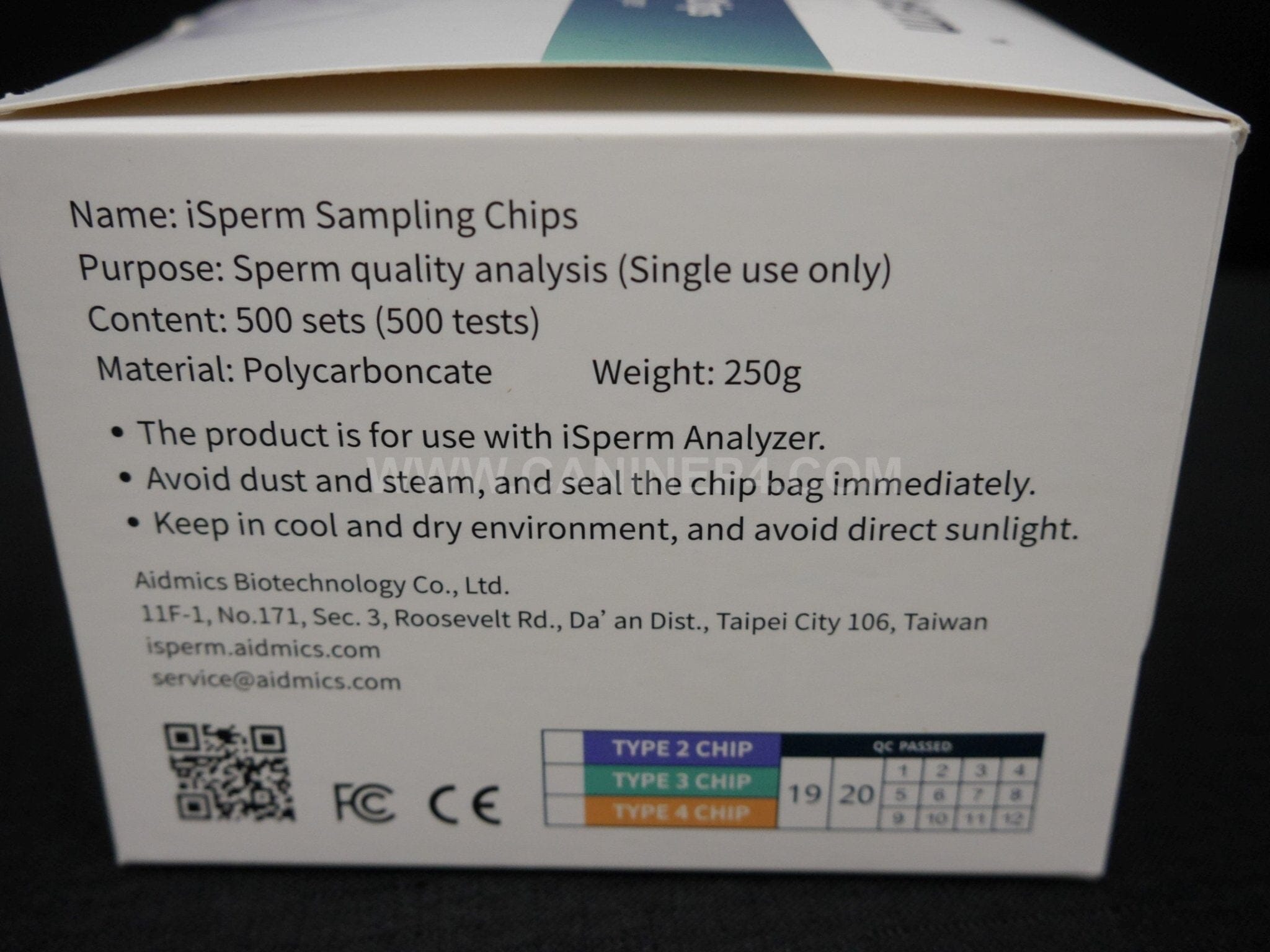 Aidmics iSperm Sampling Chips - Canine P4