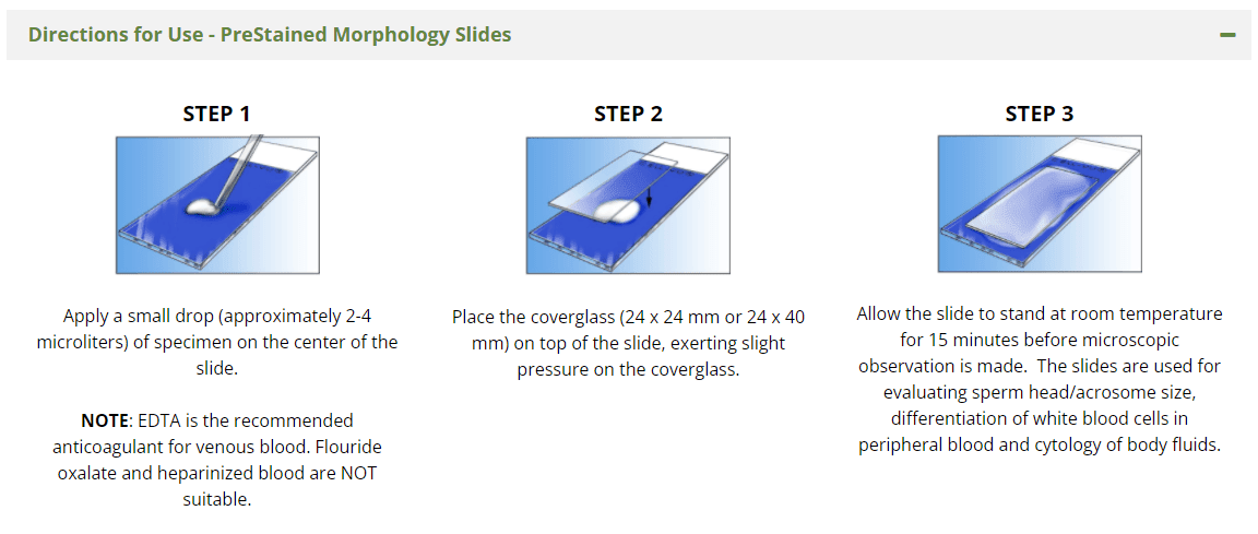 Cell - Vu Pre - Stained Morphology Slides DRM - 900 (75ct) - Canine P4