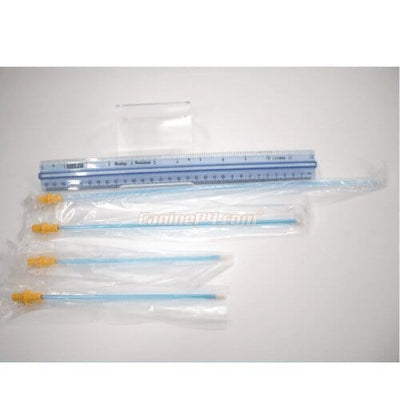 Flexible disposable canine artificial insemination catheter with smooth rounded tip