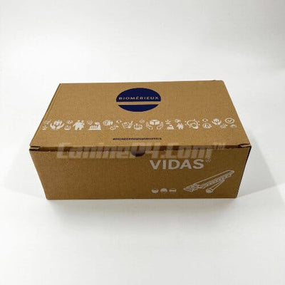 bioMérieux Mini Vidas progesterone 60-test kit box with temperature indicator