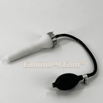 Reusable Natural Tie artificial insemination catheter with inflation syringe and stopcock