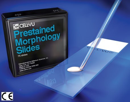 Cell-Vu Pre-Stained Morphology Slides DRM-900 Box of 75 Tests